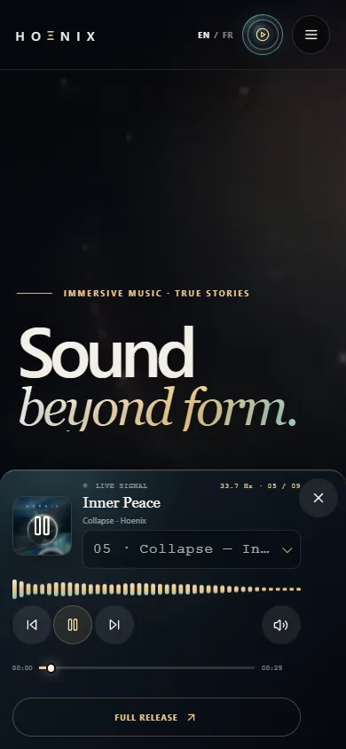 Hoenix auf dem Smartphone: musikplayer
